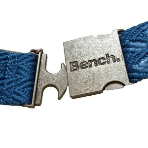 Bench Woven Logo Belt Casual Adjustable Blue Mens Womens Unisex NWT‎